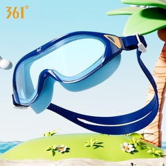 Kính bơi góc nhìn rộng cao cấp hiệu 361 kèm bịt tai chống nước sắc nét từng chi tiết cho bé yêu