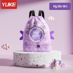 Túi đựng đồ bơi đồ ướt có ngăn chống nước riêng biệt hiệu Y hình in 4D ngộ nghĩnh đáng yêu cho bé RH22015