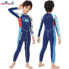 Đồ Bơi Giữ Nhiệt bé trai Dive and Sail size 12-30kg Cao su dày 2mm giữ ấm