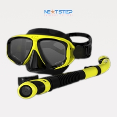 Kính lặn biển, bao gồm mặt nạ kính cường lực và ống thở có van chống nước