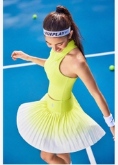 Váy picklebal xếp li màu ombre, váy thể thao xếp li kín đáo chống lộ hông quần đùi bên trong cosleaf