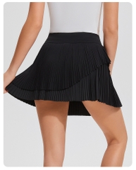 Váy picklebal xếp li 2 tầng, váy thể thao xếp li kín đáo phối màu 2 tầng quần đùi bên trong cosleaf