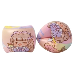 Phao xỏ tay dạng tròn lăn tiện lợi, dễ dàng sử dụng màu sắc hoạt hình đáng yêu cho bé