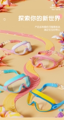 Kính bơi góc nhìn rộng cao cấp hiệu 361 kèm bịt tai chống nước sắc nét từng chi tiết cho bé yêu