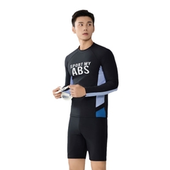 Đồ bơi nam tay dài, quần 2 lớp chống nắng phong cách hàn quốc
