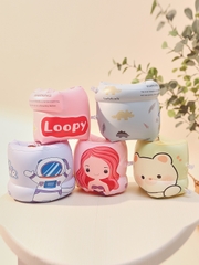 Phao xỏ tay dạng tròn lăn tiện lợi, dễ dàng sử dụng màu sắc hoạt hình đáng yêu cho bé