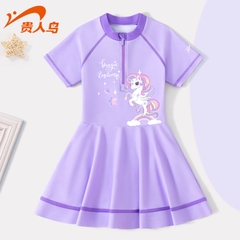 Đồ bơi bé gái liền thân chân váy 9957