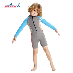 Đồ bơi giữ nhiệt bé trai DIVE and SAIL size 12-30kg cao su dày 2.5mm giữ ấm ngăn tia UV