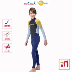 Đồ bơi giữ nhiệt bé gái Dive and Sail chất cao su dày 2.5mm size lớn 27-55kg ngăn tia UV