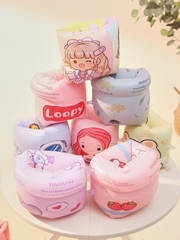 Phao xỏ tay dạng tròn lăn tiện lợi, dễ dàng sử dụng màu sắc hoạt hình đáng yêu cho bé