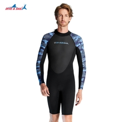 Đồ bơi lặn giữ nhiệt người lớn Dive and Sail cho Nam chất liệu cao su dày 2mm giữ ấm
