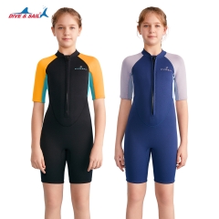 Đồ bơi giữ nhiệt bé gái Dive and Sail size 27kg - 55kg chất liệu cao su dày 2.5mm giữ ấm rât tốt