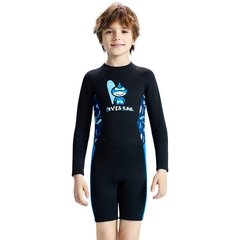 Đồ bơi giữ nhiệt bé trai Dive and Sail size 12-30kg cao su dày 2.5mm giữ ấm ngăn tia UV