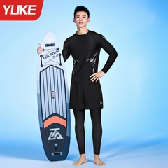 Bộ đồ bơi nam tay dài quần dài chống nắng chống UV, thiết kế trẻ trung quân 2 lớp che chắn kín đáo năng động