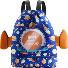 Túi đựng đồ bơi đồ ướt có ngăn chống nước riêng biệt hiệu Y hình in 4D ngộ nghĩnh đáng yêu cho bé RH22015