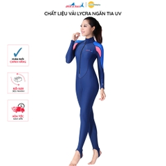 Đồ bơi nữ Dive and Sail tay dài quần dài chất liệu vải Lycra chống nắng ngăn tia UV