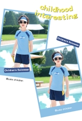 Đồ bơi bé trai YUKE quần đùi 2 lớp trẻ trung năng động star