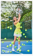 Váy picklebal xếp li màu ombre, váy thể thao xếp li kín đáo chống lộ hông quần đùi bên trong cosleaf