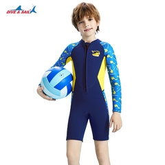 Đồ bơi giữ nhiệt bé trai Dive and Sail tay dài quần ngắn M155735