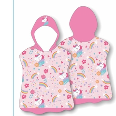 Khăn choàng tắm, khăn tắm 70x150cm cho bé đi bơi, đi biển cỡ lớn sợi mịn có mũ siêu cute