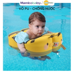 Phao nách Mambobaby cho bé 3 tháng–6 tuổi gấp gọn tiện lợi điều chỉnh kích thước họa tiết ong vàng