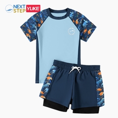 Đồ bơi bé trai YUKE tay ngắn quần 2 lớp, chất vải mềm mại YY20