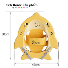 Phao bơi cho bé sơ sinh Voutdoing 3–12 tháng, chống lật an toàn, xốp Foam, vải 3D nhanh khô, 3 màu dễ thương