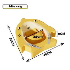 Phao bơi cho bé sơ sinh Voutdoing 3–12 tháng, chống lật an toàn, xốp Foam, vải 3D nhanh khô, 3 màu dễ thương