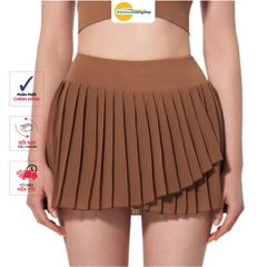 Váy picklebal nữ kiểu xếp li chéo ngắn, trang phục thể thao tạo dáng eo thon