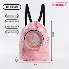 Túi đựng đồ bơi trẻ em Balo Túi Shishi 4 ngăn