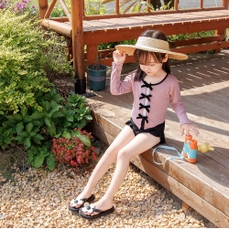 Set đồ bơi bé gái 3 món cao cấp- Phong cách hàn siêu dễ thương cho bé từ 1-8 tuổi