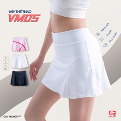 Váy Picklebal, váy thể thao nữ phối màu xếp li nhẹ co giãn 4 chiều