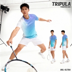 Áo picklebal nam, áo thể thao nam cổ tròn Tripula năng động thời trang co giãn 4 chiều thấm hút mồ hôi