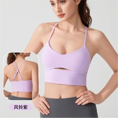 Áo 2 dây thể thao nâng ngực chống rung không gọng có sẵn đệm mút