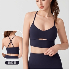 Áo 2 dây thể thao nâng ngực chống rung không gọng có sẵn đệm mút