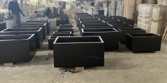 Black Terrazzo Collection - Concrete pottery.