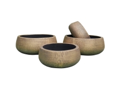 Bowl Painted Cement planters CM1103 - Concrete planters