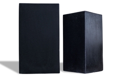 Tall Square Terrazzo planters TRZ313 - Concrete pottery.