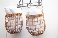 Rattan basket for onions potatoe and garlic 01