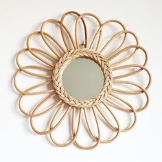Home decor rattan mirror