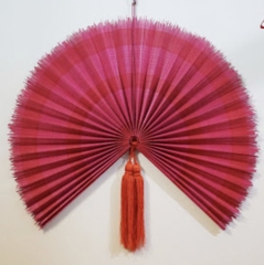 Bamboo Fan Hanging Wall Decor 02