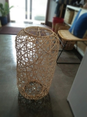 Wholesales Set of 3 Bamboo Ceiling Light Rattan Wicker Wall Hanging Lampshade for Home decorations