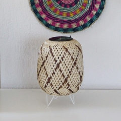 Hot trend Large Bamboo Hangng Lamp Boho Chinese Lantern Bamboo Lampshade Bamboo Pendant Light Wood Wicker