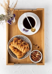 Hot Selling Cheap Custom Promotional Durable Round Custom Bamboo Tray Serving Tray
