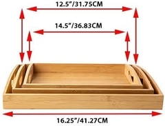 cheap Customized Shape bamboo rolling tray