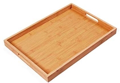 Kitchen Accessories Food Snake Wine Serving Bamboo Tray With Handles