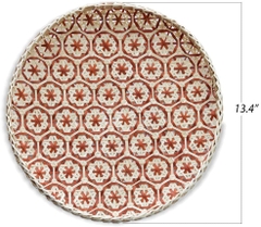 Vietnam Handmade Rectangle Bamboo Rattan Decorative Trays for Stuffs Storage or Home Decor