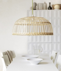Modern handmade Wicker  Bamboo Pendant Lamp made in Vietnam