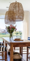 Handmade Natural Vietnam  Bamboo Lamp Shade Vintage  Style for residential decoration