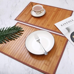 Vietnamese 100% Natural Bamboo table placemat for dishes and cups
